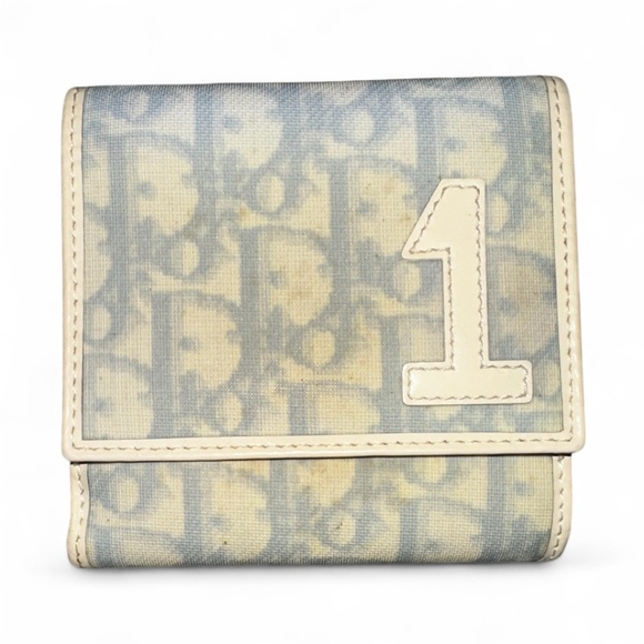 Dior Blue and Cream Wallet - Picture 1 of 7